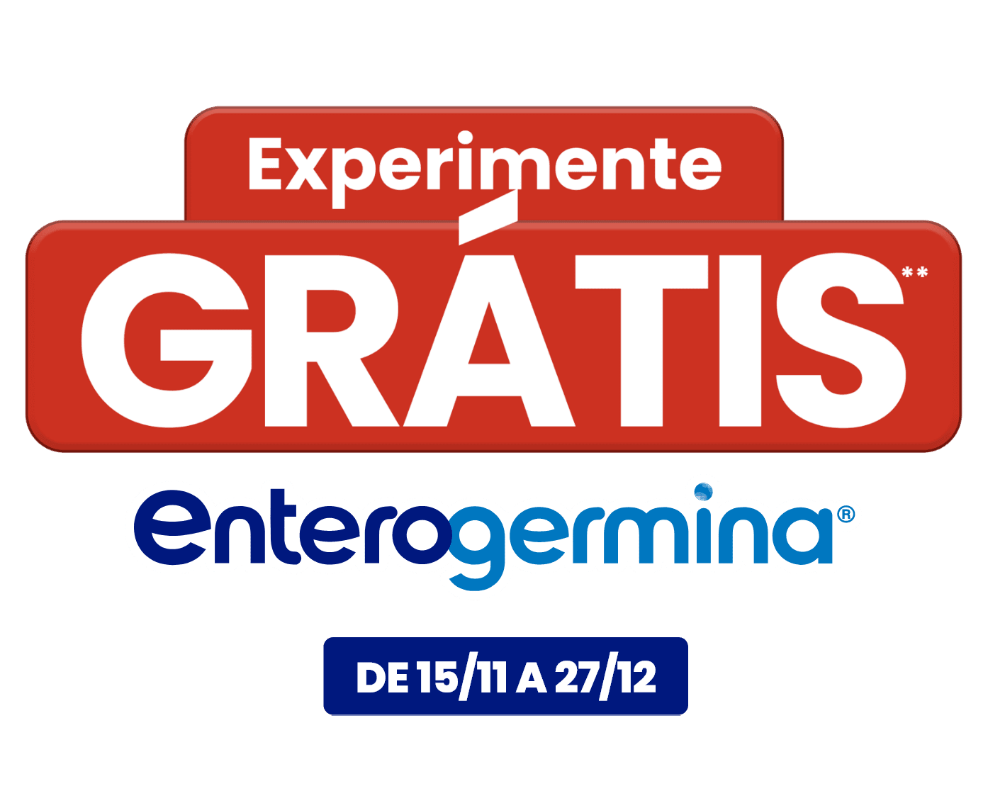 Experimente Grátis Enterogermina – de 15/11 a 27/12